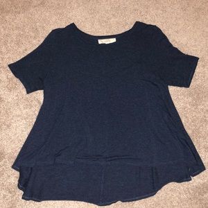 LOFT Navy blue short sleeve